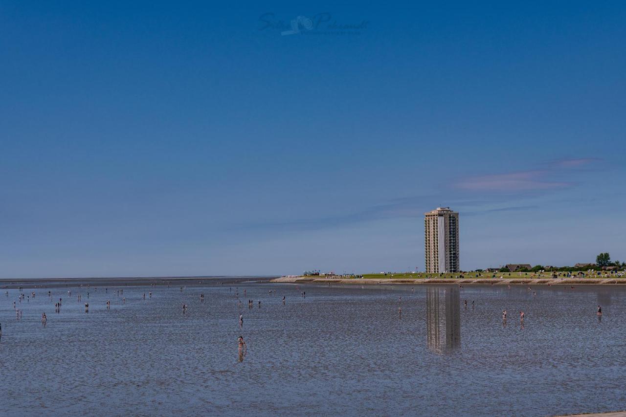 Ferienwohnung Watt Un Leev In Direkter Strand & Citynaehe Von Buesum Esterno foto